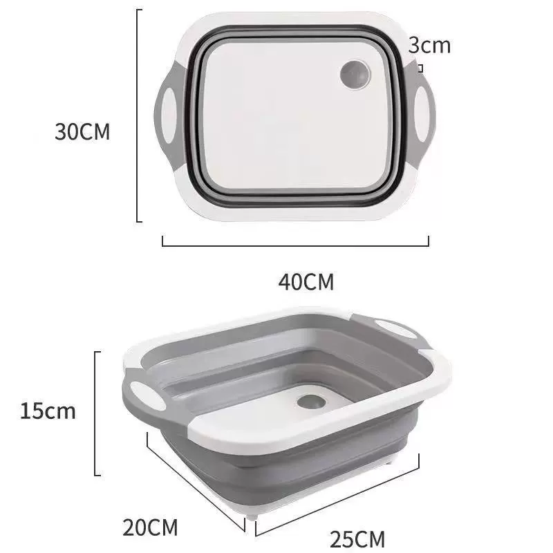 Portable Folding 2-in-1 Cutting Board & Wash Basin