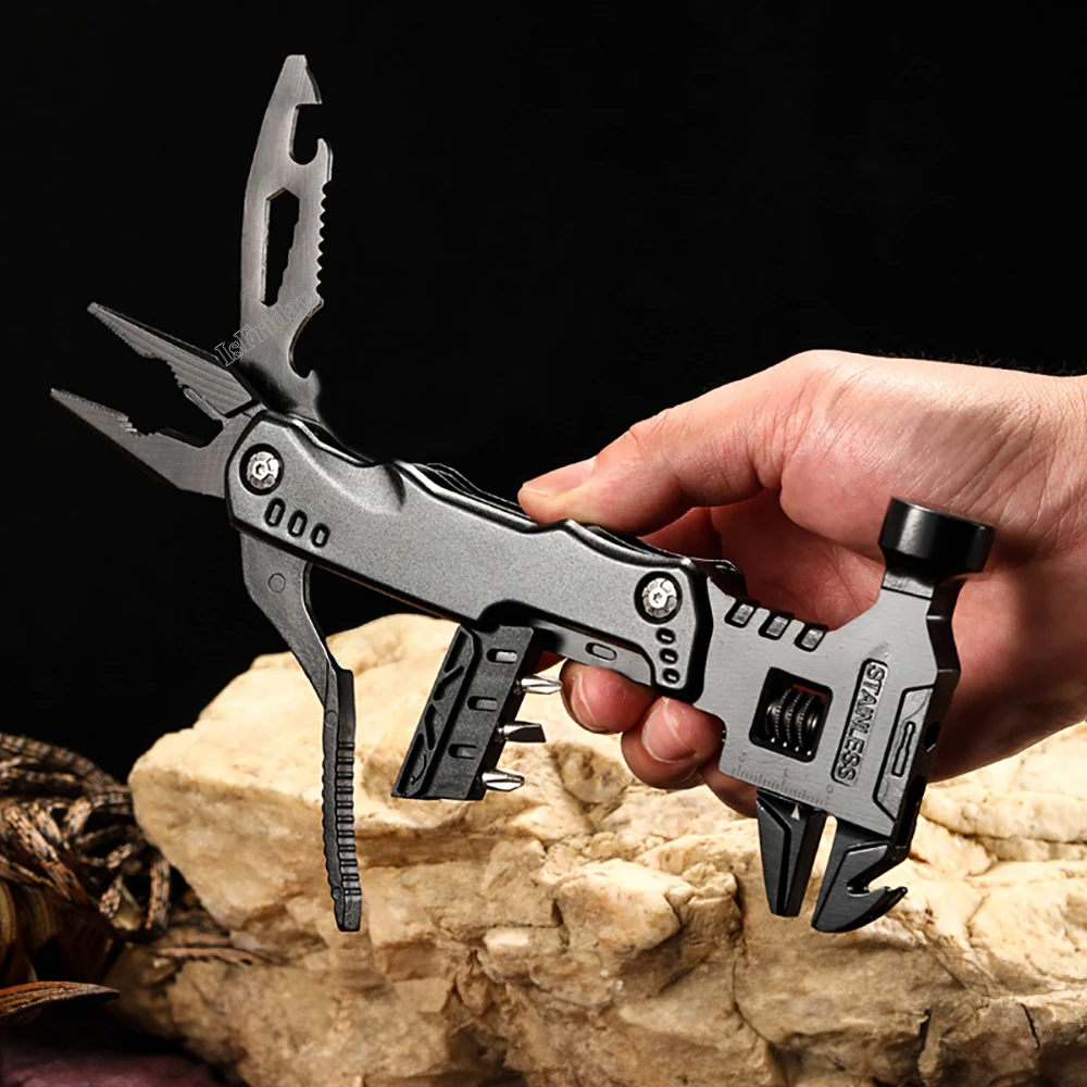 Stainless Steel Multitool Pliers with Claw Hammer