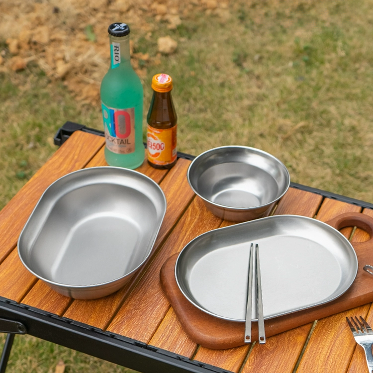 Stainless Steel Camping Tableware Set